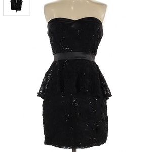 Brand new Arden B sequin rosette strapless dress size 4 NWT